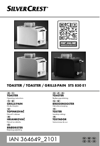 Bedienungsanleitung SilverCrest IAN 364649 Toaster