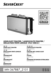 Bedienungsanleitung SilverCrest IAN 367887 Toaster