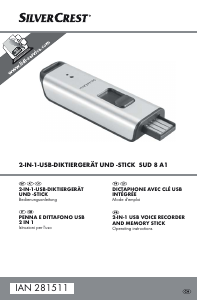 Manuale SilverCrest IAN 281511 Unità USB