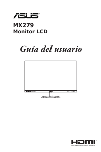 Manual de uso Asus MX279 Monitor de LCD