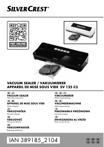 Manual SilverCrest IAN 389185 Vacuum Sealer
