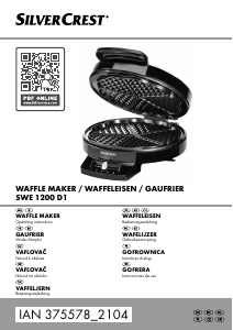 Manual SilverCrest IAN 375578 Waffle Maker