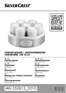 Manual de uso SilverCrest IAN 352813 Yogurtera