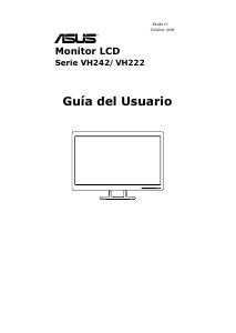 Manual de uso Asus VH242 Monitor de LCD