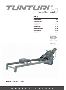 Manual de uso Tunturi R60 Máquina de remo