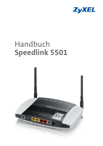 Bedienungsanleitung ZyXEL Speedlink 5501 Router