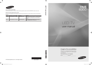 Mode d’emploi Samsung UN46C5000QF Téléviseur LED