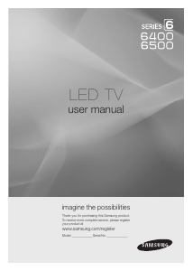 Manual de uso Samsung UN46C6500VF Televisor de LED