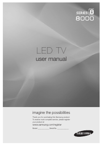 사용 설명서 삼성 UN65C8000XF LED 텔레비전