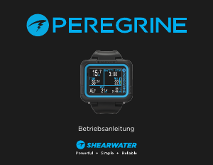 Bedienungsanleitung Shearwater Peregrine Tauchcomputer