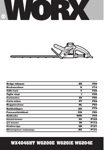 Manual Worx WG200E Hedgecutter