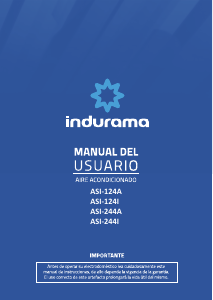 Manual de uso Indurama ASI-124A Aire acondicionado
