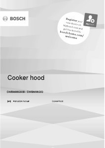 Manual Bosch DWBM98G50B Cooker Hood