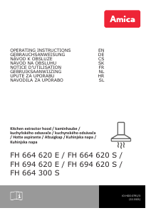 Návod Amica FH 664 300 S Digestor