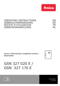 Manual Amica GSN 327 170 E Freezer