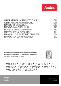 Instrukcja Amica WK 341 100-1 S Chłodziarka do wina