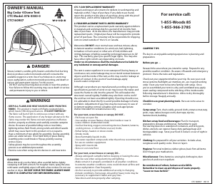 Manual Wood's Big Cedar 4 Tent