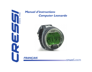 Mode d’emploi Cressi Leonardo Ordinateur de plongée