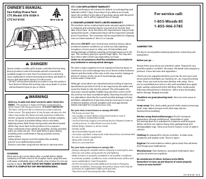 Handleiding Wood's Sun Valley 8 Tent