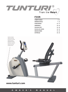 Bruksanvisning Tunturi F30R Motionscykel