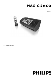 Manual Philips PPF650E Magic 5 Eco Basic Fax Machine