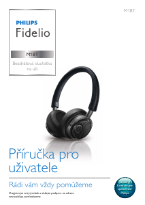 Manuál Philips M1BTBL Fidelio Sluchátka