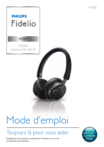 Mode d’emploi Philips M1BTBL Fidelio Casque