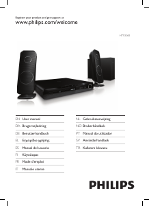 Manual Philips HTS3260 Home Theater System