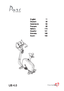 Manuale Tunturi Pure UB 4.0 Cyclette