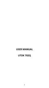 Manual UTOK 702Q Tabletă