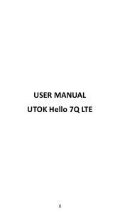Handleiding UTOK Hello 7Q LTE Tablet