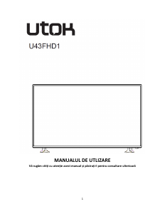 Manual UTOK U43FHD1 Televizor LED
