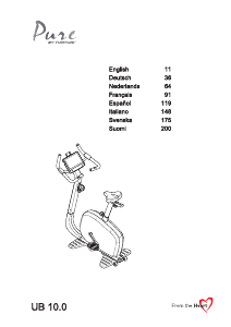 Manual de uso Tunturi Pure UB 10.0 Bicicleta estática