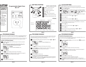 Manual UPM SE-11P Time Switch