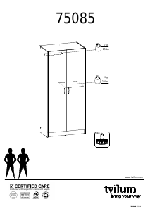 Bedienungsanleitung Tvilum 75085 Kleiderschrank