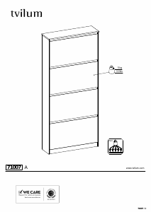 Hướng dẫn sử dụng Tvilum 71007 Tủ giày