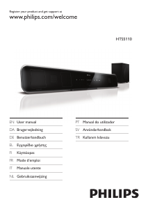 Kullanım kılavuzu Philips HTS5110 Ev sinema sistemi