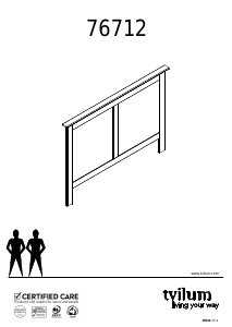 説明書 Tvilum 76712 ヘッドボード