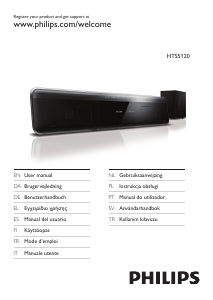 Käyttöohje Philips HTS5120 Kotiteatterijärjestelmä