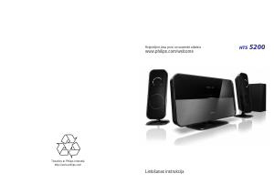 Rokasgrāmata Philips HTS5200 Mājas kinozāles sistēma