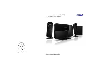Kasutusjuhend Philips HTS5220 Kodukinosüsteem