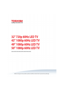 Manual Toshiba 32L220U LED Television