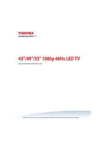 Manual Toshiba 43L310U LED Television