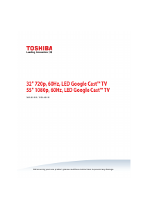 Handleiding Toshiba 55L421U LED televisie