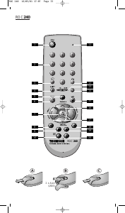 Návod Thomson ROC240 Diaľkový ovládač