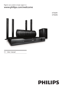 Manual Philips HTS5591 Home Theater System