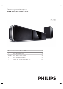 Manuale Philips HTS6100 Sistema home theater