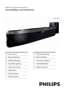Käyttöohje Philips HTS7140 Kotiteatterijärjestelmä