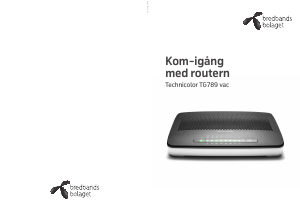 Bruksanvisning Technicolor TG789 vac (Bredbandsbolaget) Router