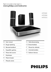 Bruksanvisning Philips HTS7201 Hjemmeteatersystem